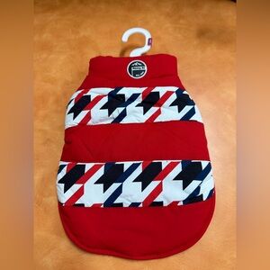 Fabdog Red and White Dog Jacket